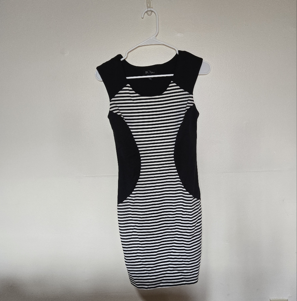 Black and White Striped Dress